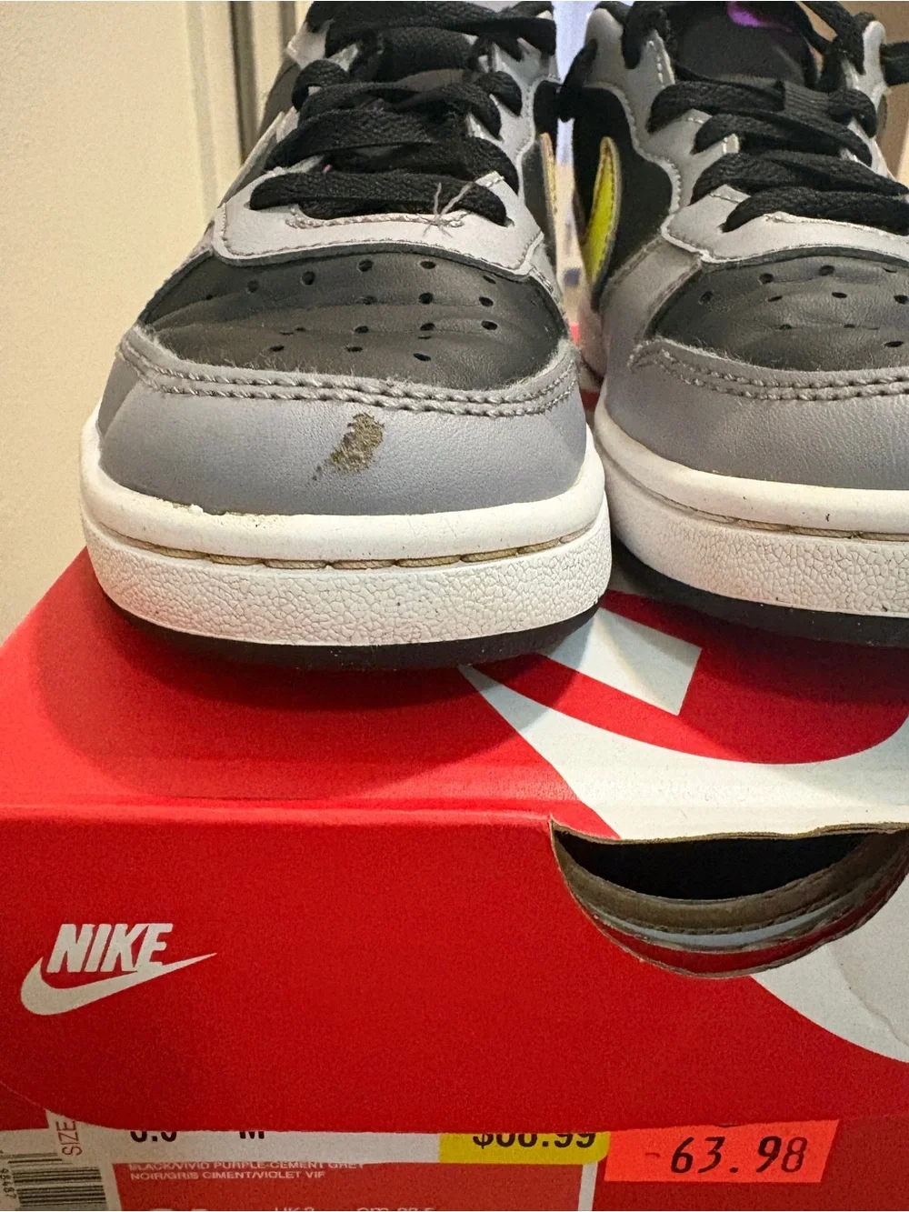 Nike Court Borough Low 3.5Y